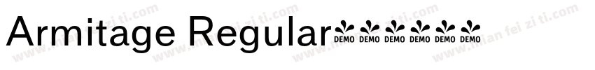 Armitage Regular字体转换